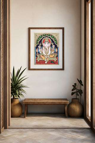 Ganapati Tanjore Painting