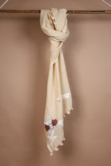 Cream Linen Stole