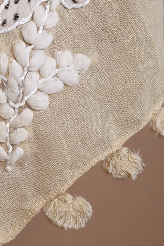 Cream Linen Stole