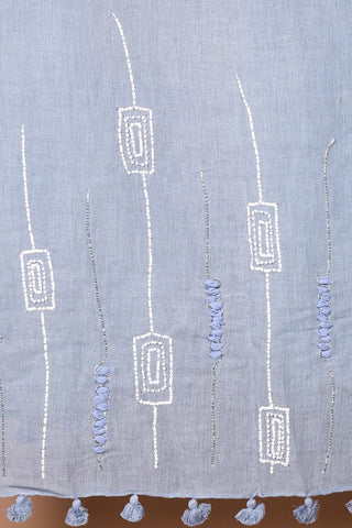 Dusty Blue Linen Stole