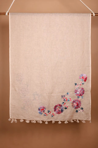 Dusty Beige  Linen Stole