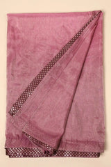 Purple with Silver (Shaded) Chanderi Tissue Saree