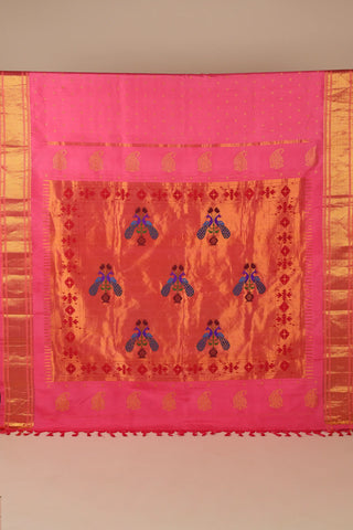 Pink Pure Silk Saree