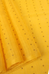 Yellow Jamdani Muslin Cotton Saree