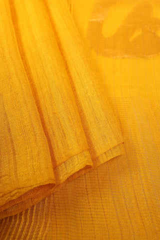 Mustard Yellow Jamdani Bhagalpuri Matka Silk Saree