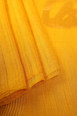 Mustard Yellow Jamdani Bhagalpuri Matka Silk Saree