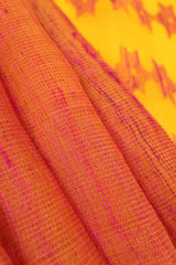 Yellow Jamdani Bhagalpuri Matka Silk Saree