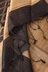 Black Jamdani Bhagalpuri Matka Silk Saree