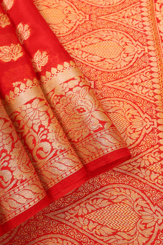 Red Banarasi Georgette Saree