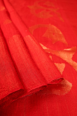 Red & Gold Jamdani Saree