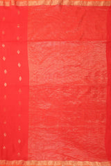 Red Jamdani Saree