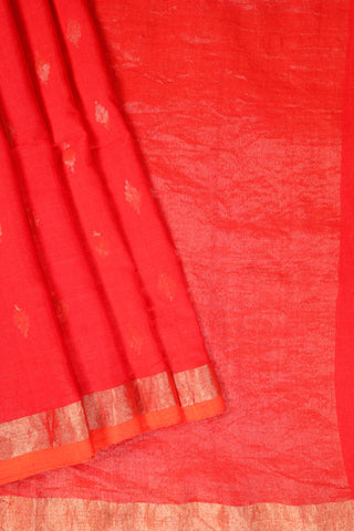 Red Jamdani Saree