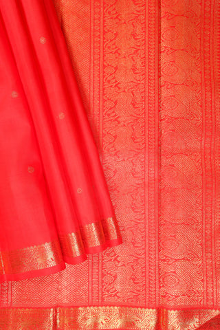 Bright Red Kanjivaram Saree