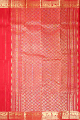 Maroon-Red Kanjivaram Saree