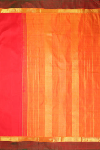 Red & Green Kanjivaram Saree