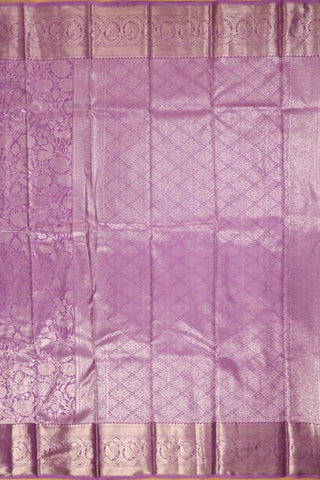 Mauve Kanjivaram Silk Saree (inspired by Shreya Ghoshal's Saree)