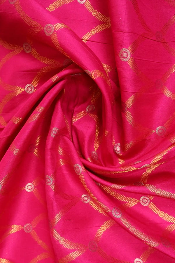 Royal Radiance: Pink Kanchipuram Silk Saree (inspired by Alia Bhatt's Saree)