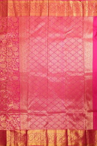 Fuchsia Pink Kanjivaram Saree (inspired by Shreya Ghoshal's Saree)