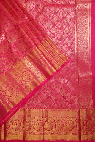 Fuchsia Pink Kanjivaram Saree (inspired by Shreya Ghoshal's Saree)