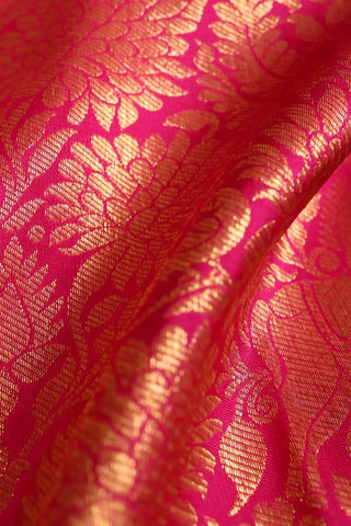 Fuchsia Pink Kanjivaram Saree (inspired by Shreya Ghoshal's Saree)