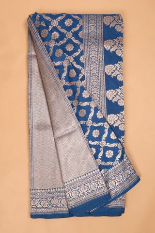 Cobalt Blue Banarasi Saree