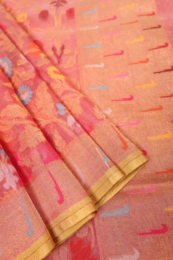 Light Pink Banarasi Saree