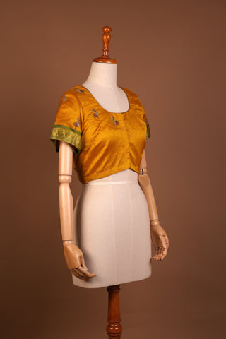 Golden Yellow silk blouse