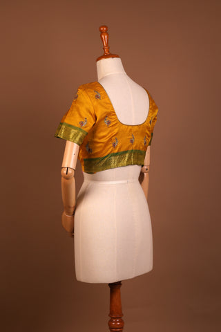 Golden Yellow silk blouse