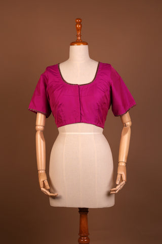 Fuchsia Pink silk blouse