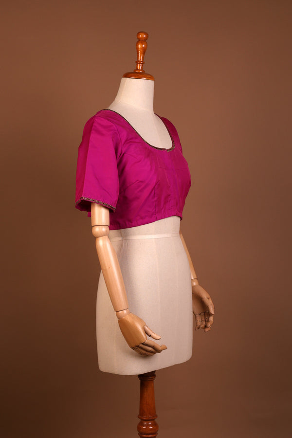 Fuchsia Pink silk blouse