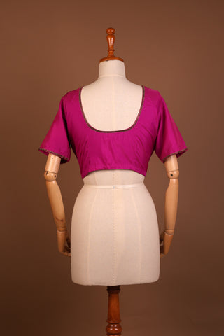 Fuchsia Pink silk blouse