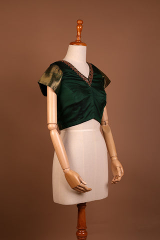 Lush Green silk blouse