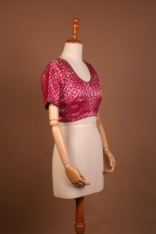 Magenta Pink silk blouse