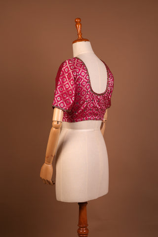 Magenta Pink silk blouse