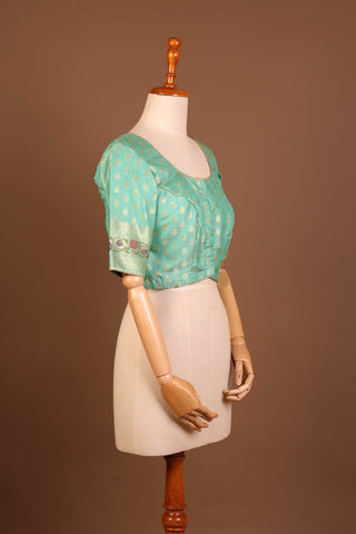 Ocean mist silk cotton blouse