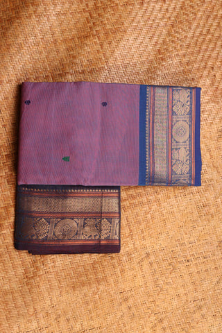 Earthy Mauve Chettinad Cotton saree