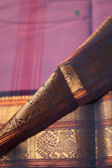 Earthy Mauve Chettinad Cotton saree