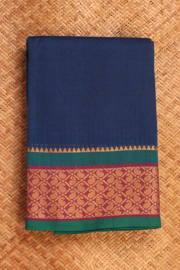 Royal Blue Chettinad Cotton saree
