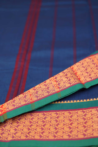 Royal Blue Chettinad Cotton saree