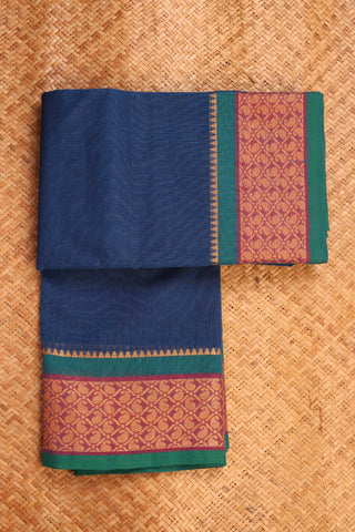 Royal Blue Chettinad Cotton saree