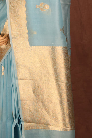 Sky Blue Organza saree