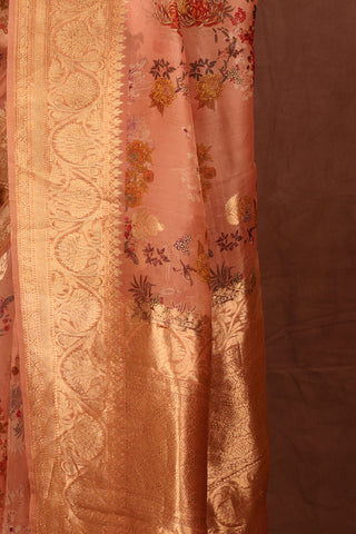 Blush Organza saree