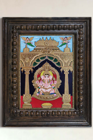 Lord Ganesha Tanjore Painting