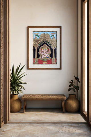 Lord Ganesha Tanjore Painting