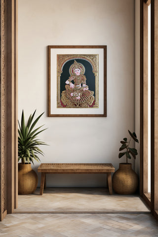 Annapoorneshwari  Tanjore Painting