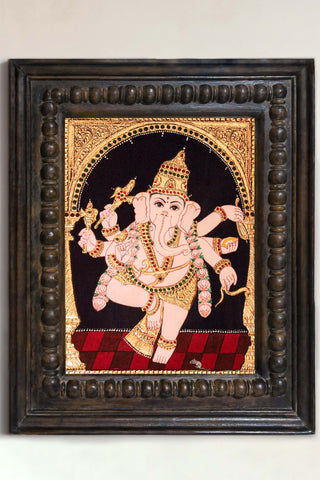 Bal Ganesh Tanjore Art
