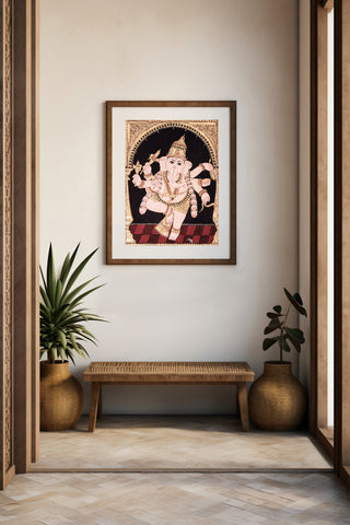 Bal Ganesh Tanjore Art