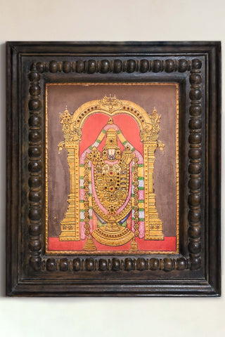 Lord Venkateshwara Tanjore Painting
