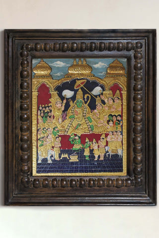 Lord Rama Darbar Tanjore Painting