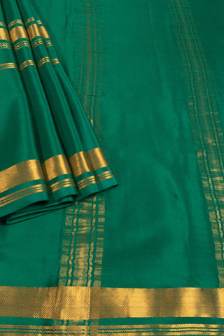 Luxurious Green Mysore Silk Saree - Unmatched Quality